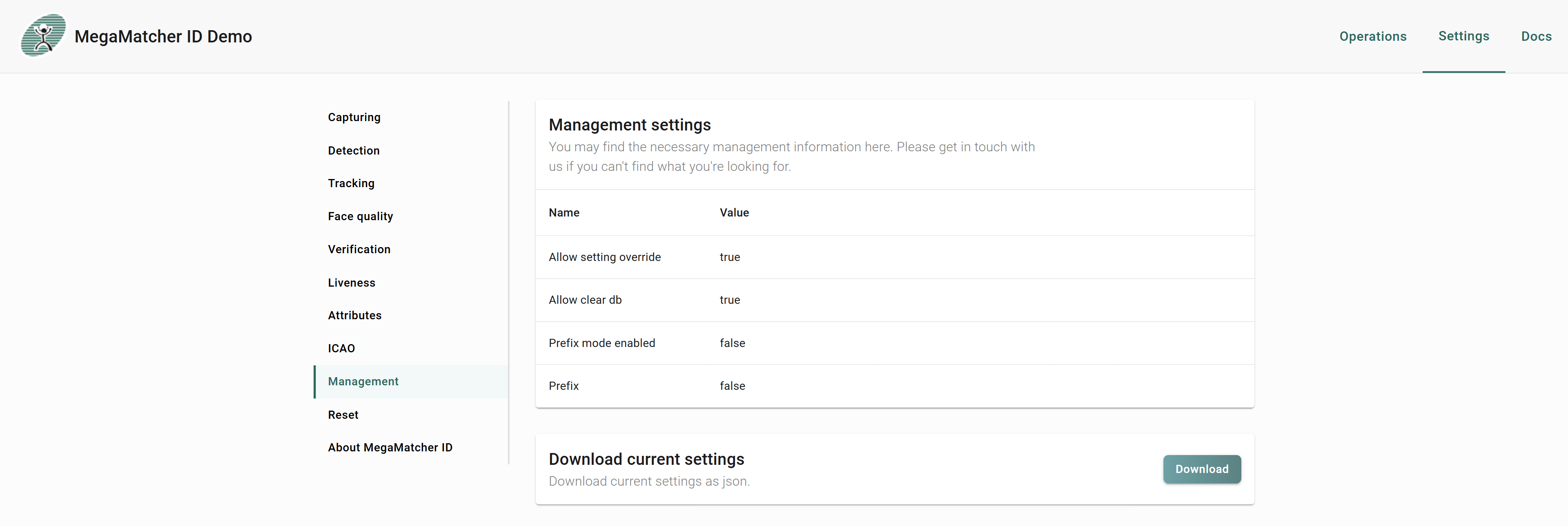 SettingsManagement