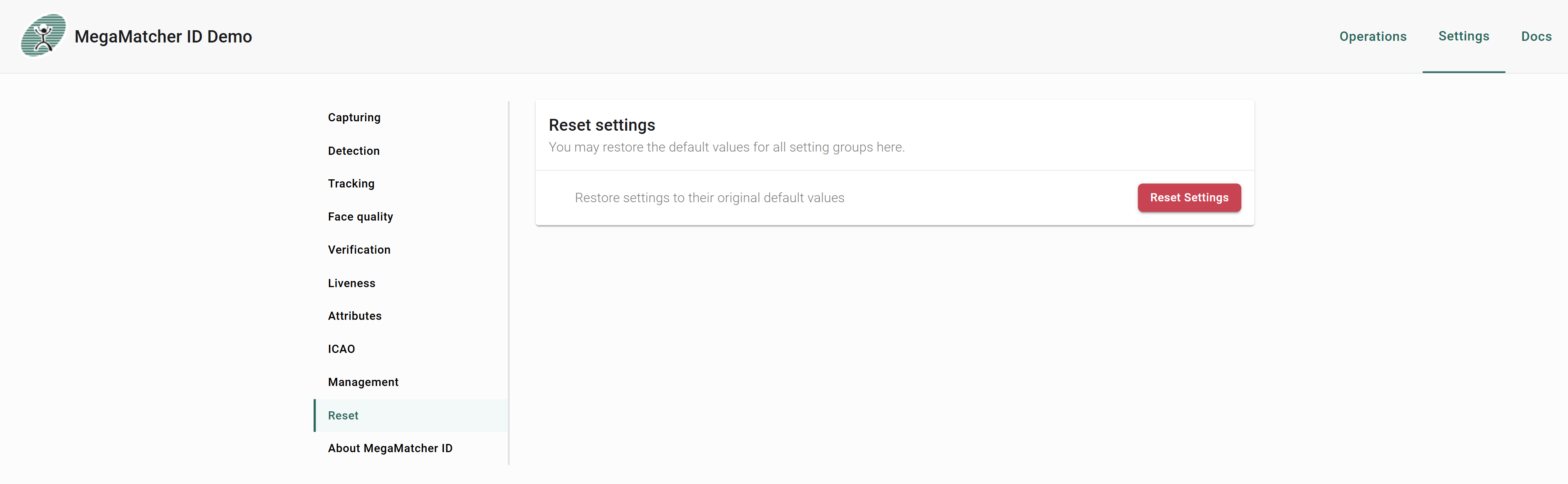SettingsReset