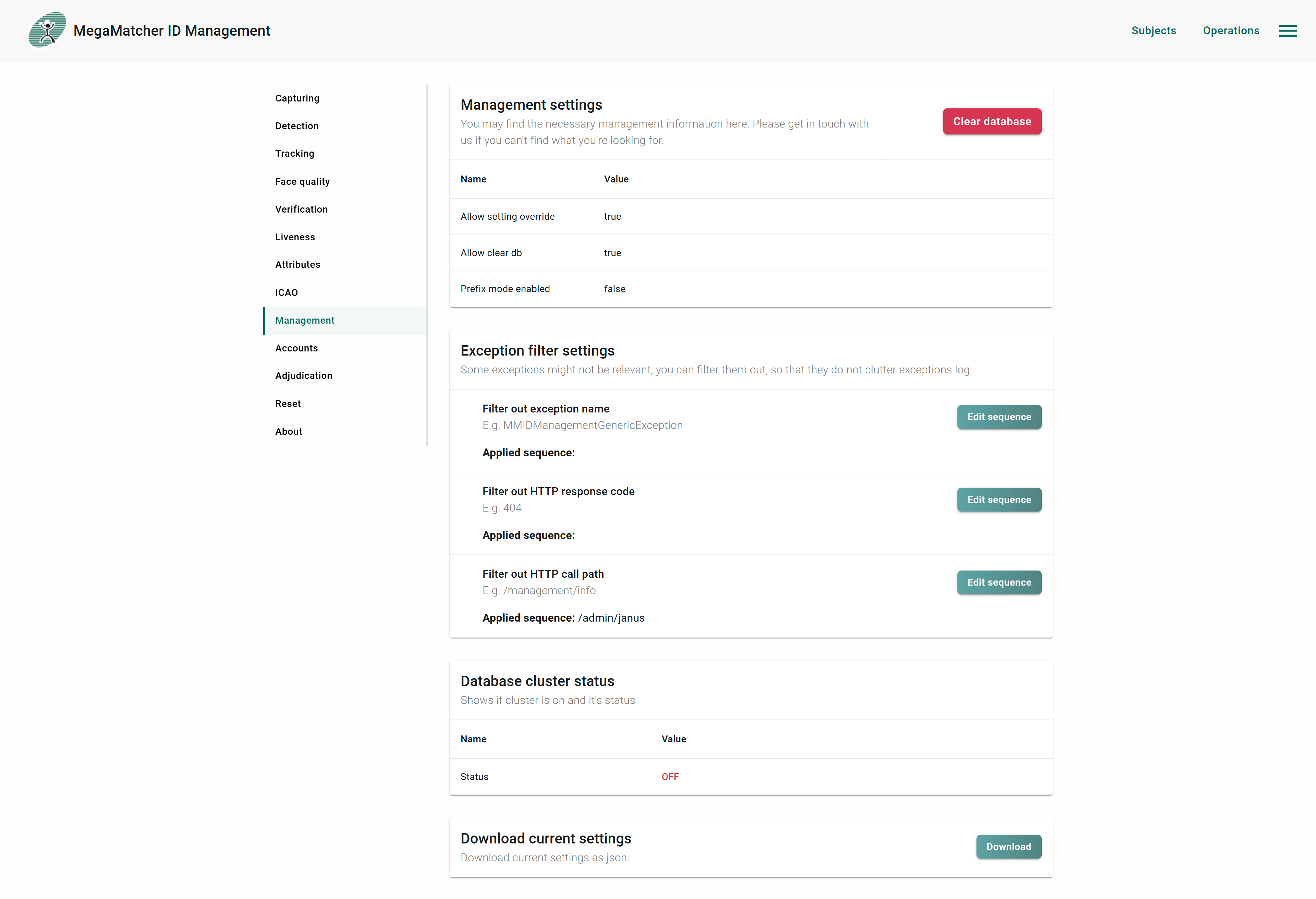 SettingsManagement